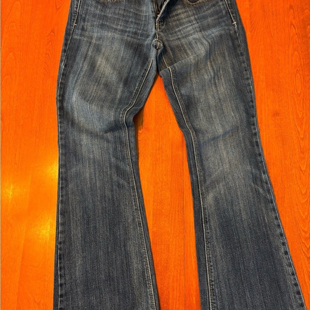 American Eagle Outfitters Blue Flare Wide Leg Jeans 6 short